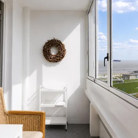 公寓 Haus Atlantic Whg 710 Seesicht 库克斯港